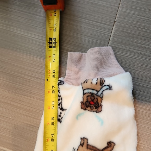 Womens Holiday Time CHRISTIMAS DOGS Hooded Union Suit 1 pc Pajamas - Picture 15 of 15